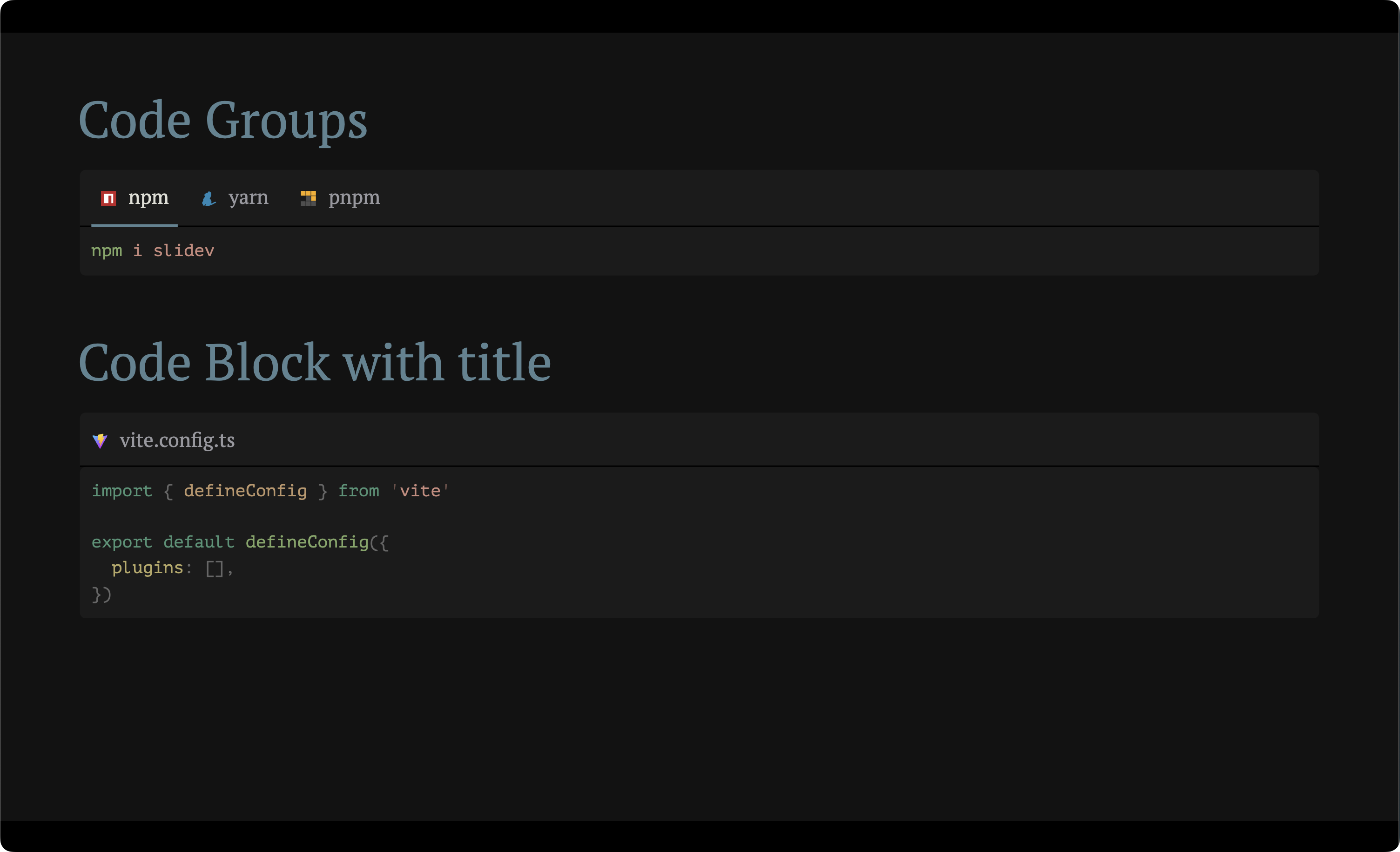 code-groups-demo